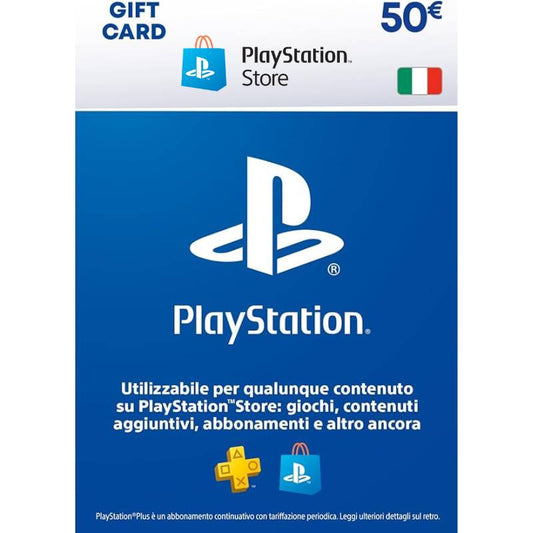 Gift Card 50€ PlayStation Store (Codice ATTIVAZIONE, Arriva in 2 minuti per Email)