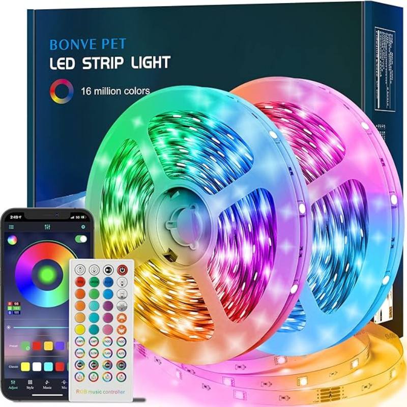 Led RGB 30mt - Divisibili - Telecomando + APP inclusi